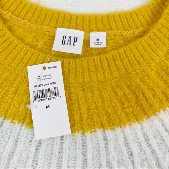 Gap striped long sleeve pullover sweater crew neck - Picture 5 of 11